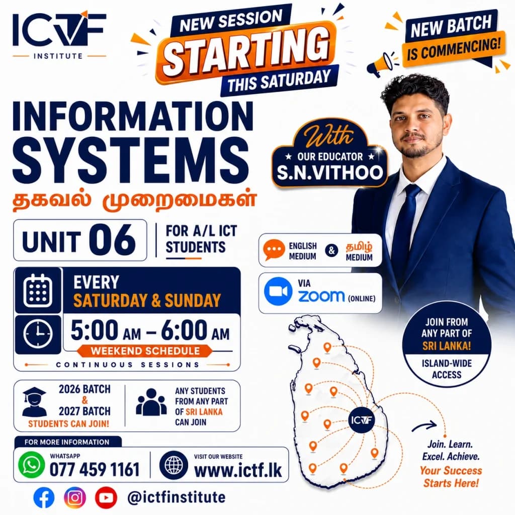 2027 Batch A/L ICT - IS